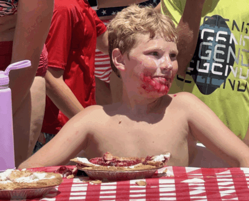July 4th Pie eating contest July 4th Pie eating contest
